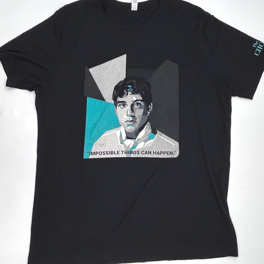 The Chosen Impossible Things Can Happen Black Graphic Tee XL